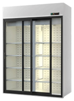 Шкаф холодильный ENTECO MASTER СЛУЧЬ 1400 ШСн с дверьми-купе среднетемпературный 