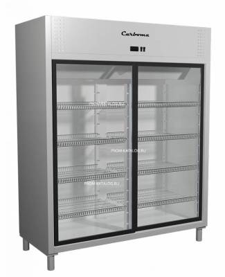 Холодильный шкаф Полюс Carboma R1400К (купе) INOX