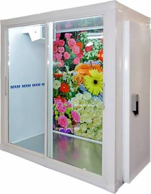 Холодильная камера Марихолодмаш кх-4,41 (со стеклопакетом, двери купе + стандартная распашная дверь)