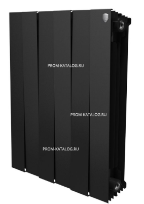 Биметаллический секционный радиатор Royal Thermo PianoForte Noir Sable 500 6 секций