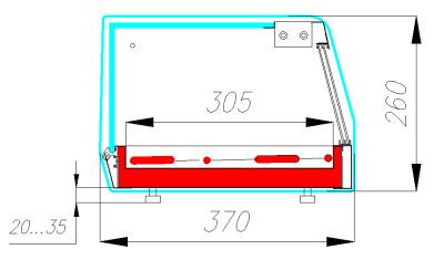 Настольная тепловая витрина Полюс АС37 SH 1,5-1