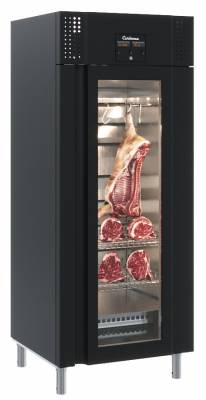 Холодильный шкаф со средним контролем влажности Полюс M700GN-1-G-MHC 9005 Carboma Pro