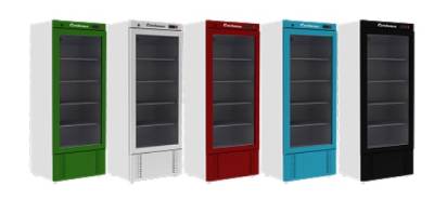 Холодильный шкаф Полюс Carboma R700 С (стекло) INOX