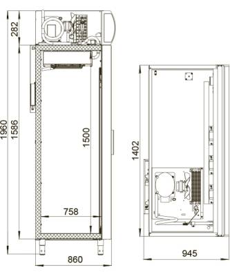 Холодильный шкаф Polair DM114Sd-S (ШХ-1,4 купе)